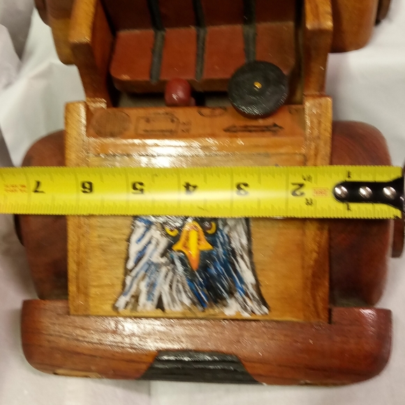 Vintage Handcrafted Wooden Antique Roadster Classical Car - Picture 11 of 13